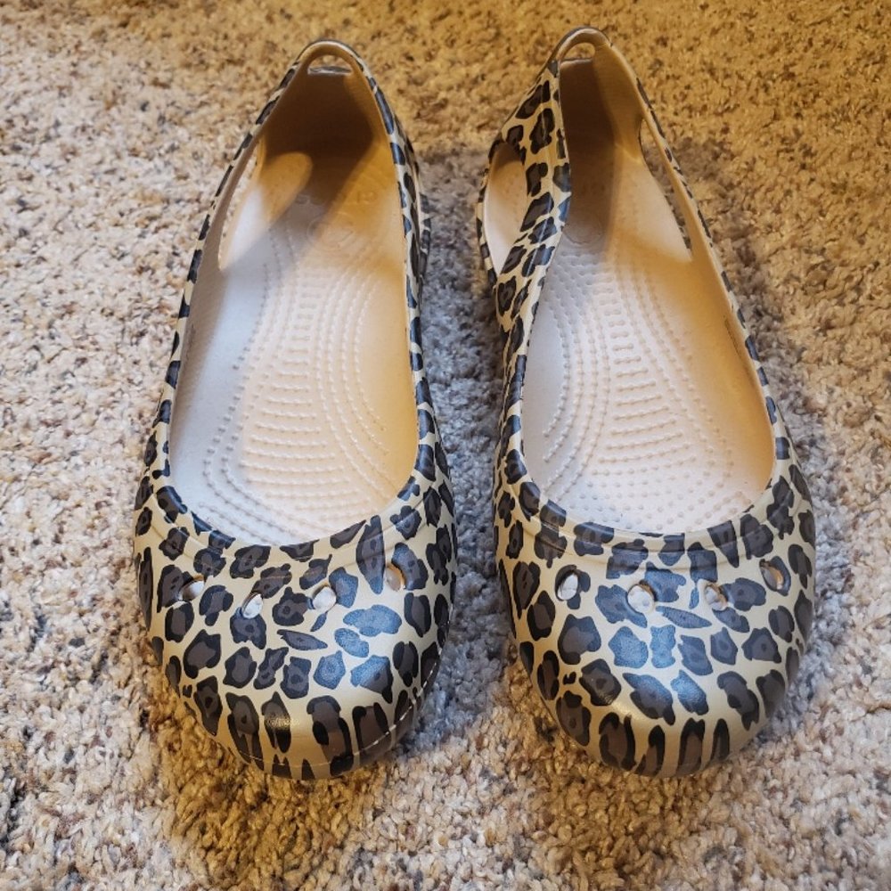 Crocs Leopard Flat